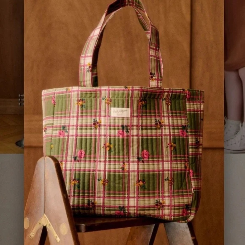 NWOT Petit Sezane Quilted Tote Bag
